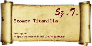Szomor Titanilla névjegykártya